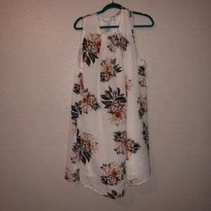 White Floral Dress